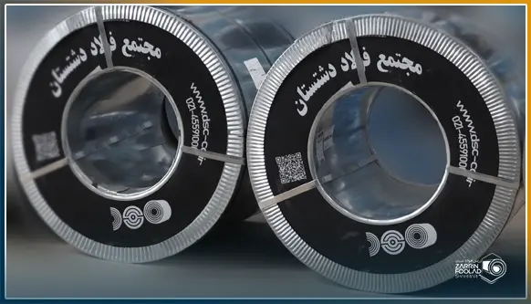 دو رول گالوانیزه فولاد دشتستان در انبار اصفهان